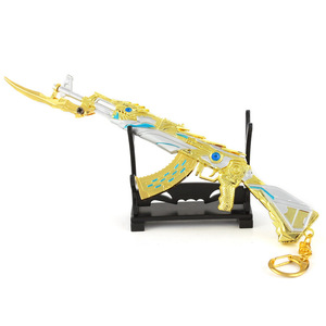 Jeu de combat d'armes périphériques modèle Ak47 King's Shadow demi démontage décoration gros porte-clés pendentif Mini pistolet jouet - Product Image 1