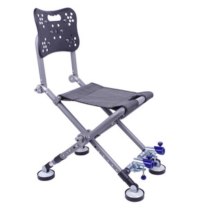 Silla de Pesca Plegable de Aleación de Aluminio con Respaldo Retráctil para Uso en Campamentos al Aire Libre - Product Image 5