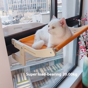 Cama Universal para gatos para las cuatro estaciones, <span class=keywords><strong>hamaca</strong></span> cálida <span class=keywords><strong>de</strong></span> invierno, ventana solar, cama para mascotas, <span class=keywords><strong>lana</strong></span>, terciopelo <span class=keywords><strong>de</strong></span> seda, materiales <span class=keywords><strong>de</strong></span> madera <span class=keywords><strong>de</strong></span> bambú, nido colgante sólido - Product Image 3