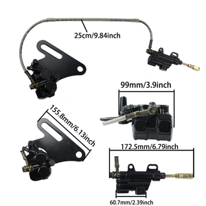 LINGQI Conjunto <span class=keywords><strong>de</strong></span> Pinza <span class=keywords><strong>de</strong></span> Freno Trasero Superior e Inferior <span class=keywords><strong>de</strong></span> 15mm para Motocicleta, Pit Bike, ATV, SUV y Accesorios - Product Image 3