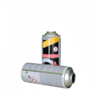 Bombe aérosol vide à col résistant à la pression, en aluminium et fer, adaptée au remplissage répété pour tous types de nettoyants automobiles