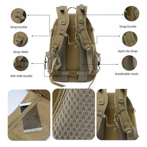 Mochila táctica impermeable de alta densidad con compartimento interior de Oxford para hombres y mujeres, mochila táctica para senderismo al aire libre. - Product Image 3