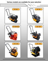 Compacteur à plaque vibrante robuste 18 kN HT100 avec moteur Loncin GX160 pour le compactage des chaussées
