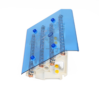 Connecteur de bornier à vis 4 pôles en laiton de contrôle industriel pour armoires 160A 200A 220V