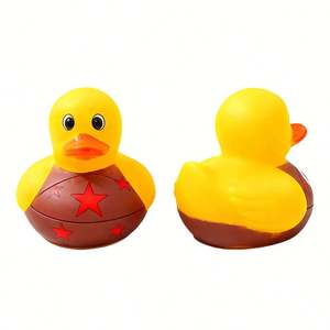 Juguete Promocional de Rugby, Patito de Goma Personalizado con Impresión, Juguetes de Baño para Bebés, Juguete Único para Bañera con Divertidos Diseños - Product Image 1