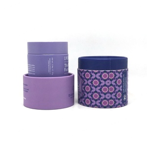 50g <b>Empty</b> Face Cream <b>Jar</b> Luxury Baby Pink Frosted Ceramic with Customized Paper Tube and Plastic Cap Custom Color Available - Product Image 2