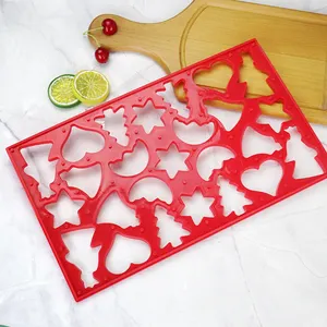 Weihnachts thema Kekse Schimmel Multi Muster Kunststoff Keks Cutter Form zum Backen Kochen