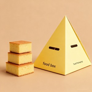 Party New <span class=keywords><strong>Custom</strong></span> Digitaldruck Takeout Box Pyramiden form Food Box Catering Platte Brot Dessert Snack Pyramiden Grazing Box - Product Image 2