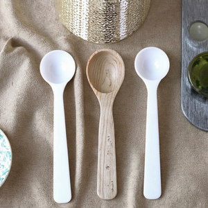 Small 1gram/<strong>2ml</strong> White Plastic <strong>Measuring</strong> <strong>Spoon</strong> PP Material Independent Package for Salty Foods 1g Plastic <strong>Spoon</strong> in OPP Bag - Product Image 1