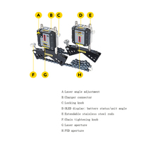 Système d'alignement d'arbre Easy-Laser XT360 Précision de 0.01mm Protection IP65 Équipement d'essai de moteur de pompe rapide et facile Garantie 1 an