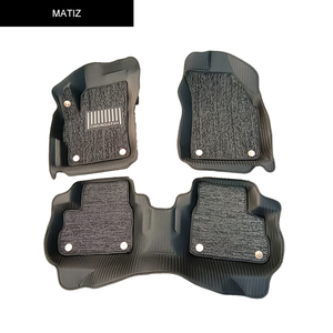Venta caliente fácil de limpiar cuero 5D Diamond Car Floor Foot Mats para <span class=keywords><strong>MATIZ</strong></span> - Product Image 1