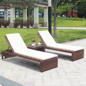 Chaise longue <span class=keywords><strong>en</strong></span> <span class=keywords><strong>rotin</strong></span>, meuble <span class=keywords><strong>de</strong></span> <span class=keywords><strong>jardin</strong></span> d'extérieur, cadre <span class=keywords><strong>en</strong></span> Aluminium, offre spéciale - Product Image 2
