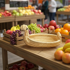 Vietnam Handmade <b>Animal</b> Shaped Rattan <b>Basket</b> Woven Storage <b>Basket</b> Decorative Organizer Manufacturer Supplier - Product Image 5