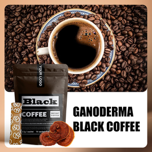 Amulyn <span class=keywords><strong>Ganoderma</strong></span> Arabica Reishi Nấm ngay lập tức cà phê đen vị đắng giảm béo Tính năng đóng gói trong một túi cấp thực phẩm - Product Image 2