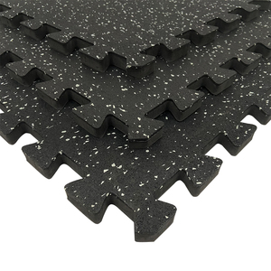 Dalles de <span class=keywords><strong>sol</strong></span> en mousse EVA avec revêtement en <span class=keywords><strong>caoutchouc</strong></span> anti-impact HORIZON Noir, épaisseur 12-20 mm, pour équipement de gym à domicile, <span class=keywords><strong>garage</strong></span> - Product Image 1