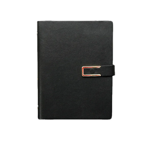 Yuhe ที่เก็บของหนังมีกระดุมปิดระบบแม่เหล็กหนังสีแดงฟอยล์สีทองสั่งทำได้ A5จัดระเบียบแฟ้มใส่เอกสารได้ตามต้องการ - Product Image 2