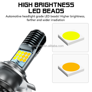 <span class=keywords><strong>หลอด</strong></span><span class=keywords><strong>ไฟ</strong></span> LED แบบรวม 24SMD H4 ยี่ห้อ Kaidengzhe สีขาวเหลือง สำหรับรถแข่ง <span class=keywords><strong>ไฟ</strong></span>เสริมสำหรับออฟโรด รุ่น P15D สำหรับระบบ<span class=keywords><strong>ไฟ</strong></span>หน้ารถมอเตอร์ไซค์ - Product Image 3