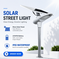Lumière LED solaire pour bord de route 6000LM IP65 avec télécommande, angle de faisceau de 140°, certifiée CE et RoHS, garantie de 3 ans