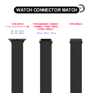 Correa de reloj inteligente de fibra de carbono de liberación rápida 18mm 20mm 22mm 41mm 45mm correa de reloj de carbono de repuesto para <span class=keywords><strong>Apple</strong></span> <span class=keywords><strong>Watch</strong></span> - Product Image 6