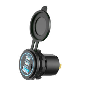 <span class=keywords><strong>Chargeur</strong></span> de voiture multi-ports <span class=keywords><strong>12V</strong></span>/24V 100W QC3.0 PD USB A+C, prise de charge rapide pour bateaux marins, camions, <span class=keywords><strong>camping</strong></span>-cars - Product Image 2