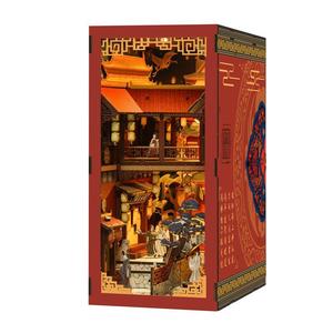 Dream Back To The Tang Dynasty Wooden <b>Bookend</b> 230x180x110mm DIY Assembly Decor For Teens - Product Image 1