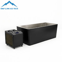 Baignoire de Plongeon Glacé Professionnelle en Acier Inoxydable pour Club Spa avec Refroidisseur Intelligent pour la Récupération Cutanée et le Bien-être