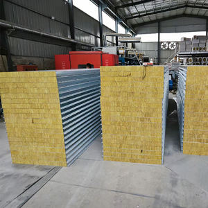 חום חסין אש שימור בידוד קול סלע בידוד צמר סנדוויץ קיר וגג לוח אבן צמר לוח נקי חדר נקי - Product Image 2