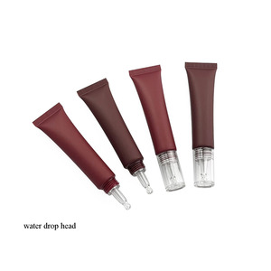 <span class=keywords><strong>Tube</strong></span> de baume à lèvres LZ Pack 15ml bordeaux chocolat élégant et luxueux, <span class=keywords><strong>tube</strong></span> vide pour gloss à lèvres avec applicateur métallique, logo personnalisé - Product Image 3