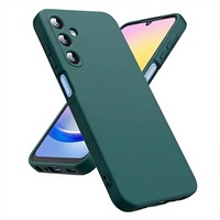 Kompatibel untuk casing TPU silikon A25 5G dengan lapisan serat mikro, desain tipis ramping tahan guncangan, hijau