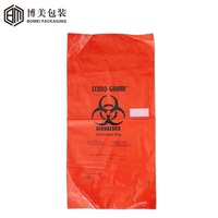 Sac à déchets pour autoclave biohazard avec bande indicatrice de stérilisation à la vapeur irréversible intégrée pour stérilisateur à vapeur 121 ℃   134 ℃