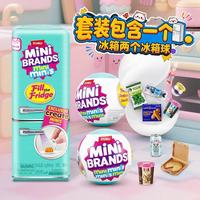 Set de Juguetes de Mini Refrigerador ZURU para Niños, Caja Sorpresa Coleccionable con Temática de Comida