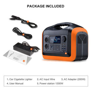 แบตเตอรี่สำรองสำหรับแคมป์ปิ้ง Lifepo4 ขนาด 1200w สถานีพลังงานแบบพกพา 230v เครื่องกำเนิดพลังงานแสงอาทิตย์ 1kw อุปกรณ์จ่ายไฟแบบพกพา - Product Image 6