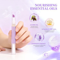 Huile pour les ongles parfumée à la rose et à la lavande, 2 ml, pour hydrater, renforcer, éclaircir, soin des ongles, stylo, dissolvant pour cuticules, pousse-cuticules en céramique