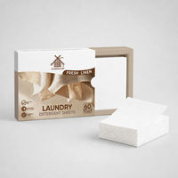 Feuilles de lessive pour linge frais, sans plastique, à base de bio-enzymes, bandes de savon dissolvables