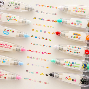 อุปกรณ์ตกแต่งเครื่องเขียนลายการ์ตูนลูกไม้อัดลายน่ารักสติกเกอร์ DIY สีสันสดใสและสนุกสนานเครื่องเขียนสำหรับนักเรียน