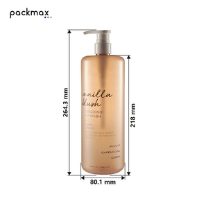 Bouteille Pompe PET Grande Capacité 1L (1000ml) pour Shampooing de Salon - Contenant Professionnel pour Gel Douche et Lavant Corporel - Vente en Gros - Product Image 3