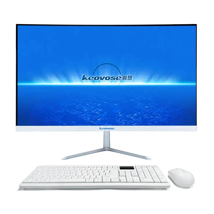 Ordinateur PC de jeu tout-en-un, 23.6 pouces, avec processeur Core I7, écran incurvé, ordinateur portable, PC de bureau, jeux vidéo
