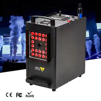 Machine à fumée à colonne de gaz Turbo Boost 1500W, jet rapide haute pression avec lumières RGB multicolores pour événements DJ et scéniques