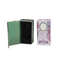Boîte à cadeau en papier pliable avec insert en mousse noire personnalisé, boîte à capuchon recyclable, boîte rigide personnalisée avec fermeture magnétique pour l'emballage