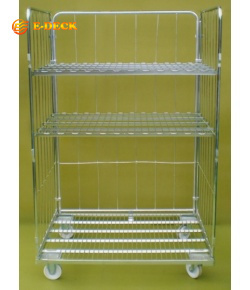 <span class=keywords><strong>Chariot</strong></span> jumbo à quatre côtés <span class=keywords><strong>de</strong></span> cage <span class=keywords><strong>de</strong></span> petit pain <span class=keywords><strong>de</strong></span> <span class=keywords><strong>transport</strong></span> pour le mouvement <span class=keywords><strong>de</strong></span> vêtement - Product Image 4