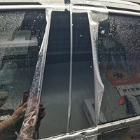 Films de voiture prédécoupés FILMFORT Film transparent anti-fouling auto-réparant pour Tesla Model Y 2020-2024 Film PPF TPU transparent personnalisé