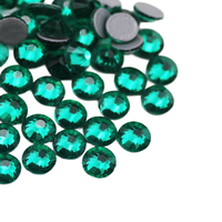 Strass en vrac Selina Crystal à dos plat, taillés à la machine, scintillants, thermocollants, écologiques, 12 facettes, pour accessoires vestimentaires et chaussures DIY
