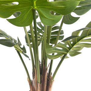 Plante artificielle Monstera en pot de 80 cm (31,5 po) au toucher réel pour la décoration de la maison, du bureau et de l'hôtel – Plante réaliste imitation Swiss Cheese - Product Image 4