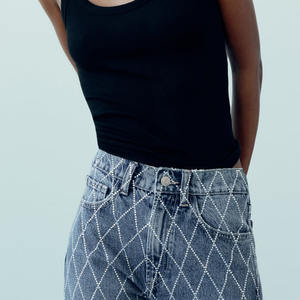 2025 Jeans ketat perempuan seksi kualitas tinggi Jeans desain Jeans pinggang tinggi katun celana Jeans lurus Tinggi - Product Image 5