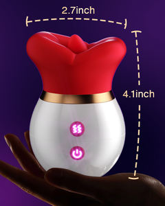 Clitoris Tong Likken & Zuigen Vibrator Modieuze Paar Seksspeeltjes Vrouw Sexy Speelgoed Vrouwelijk Volwassen Speelgoed, Mooie Rozenvibrator - Product Image 2