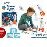 Projecteur de dessin à tracer avec 12 stylos de couleur, projecteur de dessin intelligent pour enfants, jouet projecteur pour enfants