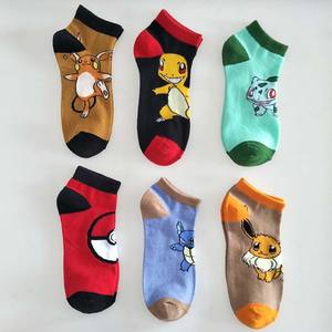 HY-1091 नए 2022 डिजाइन ग्रीष्मकालीन कार्टून कॉमिक टखने के मोजे पिकाकू एनीमे नाव अदृश्य मोजे महिलाओं को मोजे - Product Image 3