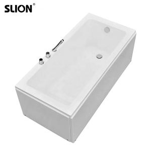 All'ingrosso camera d'albergo acrilico vasche da bagno ABS materiale portatile quadrato comune diop in vasca da bagno antiscivolo rettangolare ammollo vasca da bagno - Product Image 2