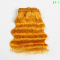 Ekstensi Rambut Sintetis MH 8 inci, Serat Protein Tahan Panas, Satu Lembar, Lurus Berombak, Warna Lebih Gelap Saja