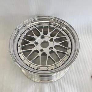 Jantes en aluminium forgé YHS-103 personnalisées en 2 parties, finition argent poli, 5x112 5x120 18 19 20 pouces, pour C260 M2 M3 M4 G20 G80 G90 <span class=keywords><strong>E90</strong></span> - Product Image 2